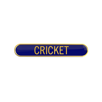 CRICKET badge blue (pack of 5)