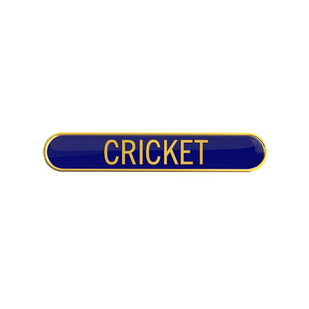 CRICKET badge blue (pack of 5)