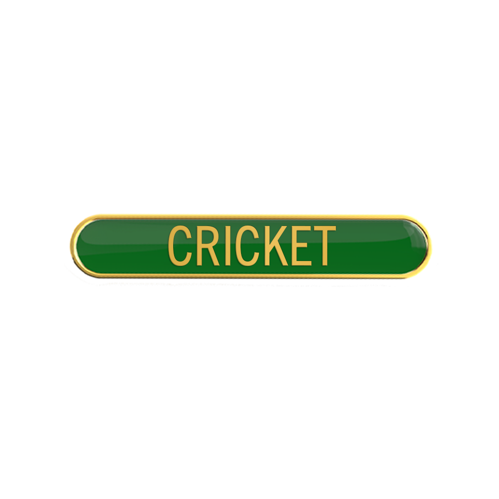 CRICKET badge green (pack of 5)