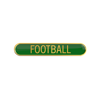 FOOTBALL badge green (pack of 5)