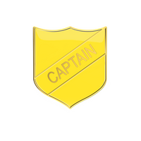 CAPTAIN badge Yellow (pack of 5)