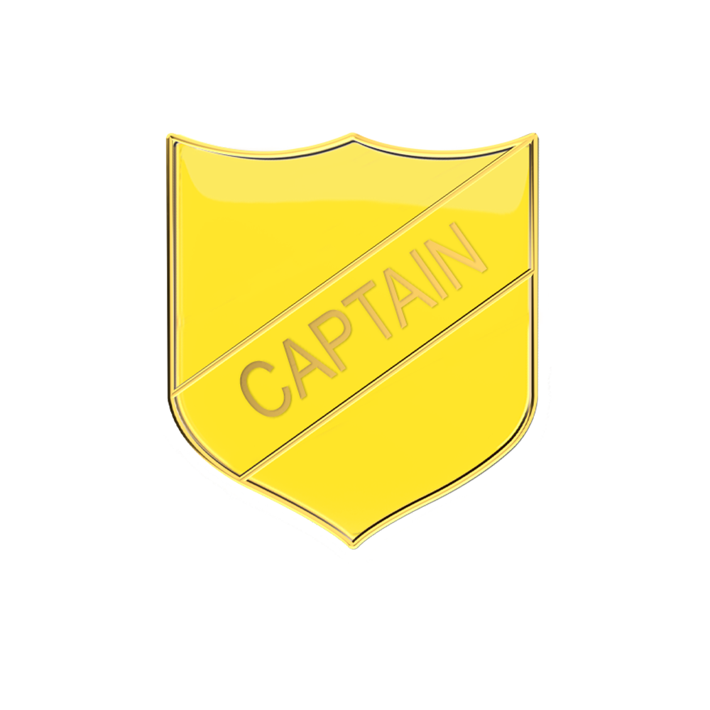 CAPTAIN badge Yellow (pack of 5)
