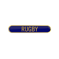 Rugby Enamel Badge (Blue)