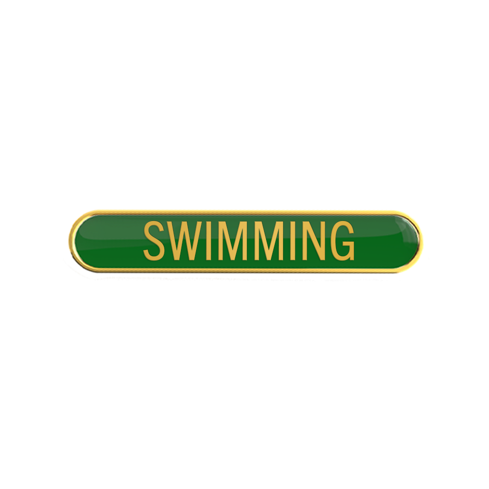 SWIMMING badge green(pack of 5)