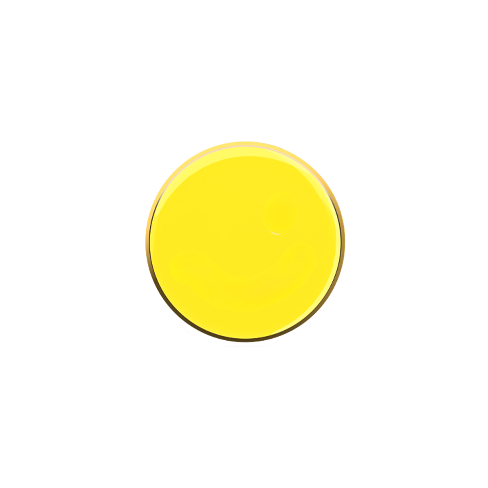 Yellow Circle badge (pack of 5)