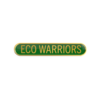 ECO WARRIORS badge green (pack of 5)