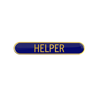 HELPER badge blue (pack of 5)