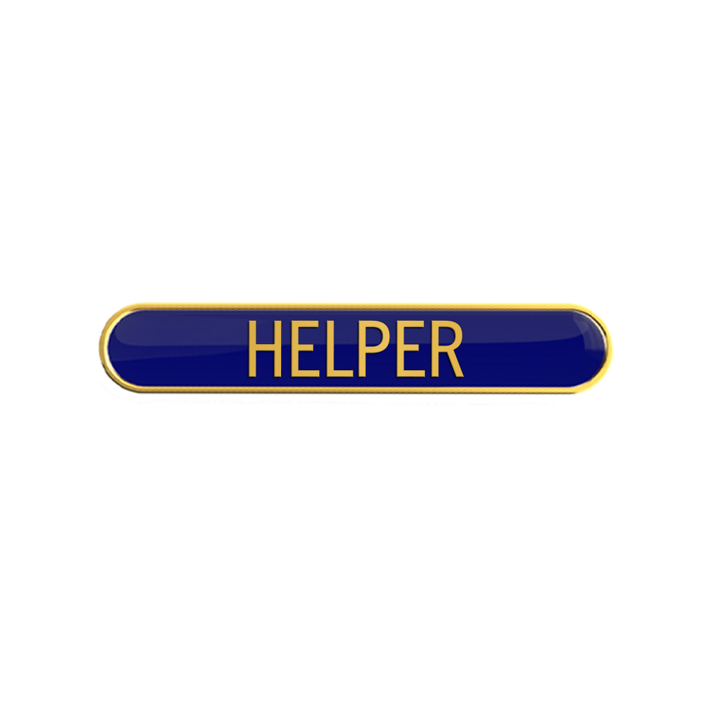 HELPER badge blue (pack of 5)