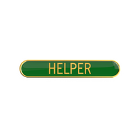 HELPER badge green (pack of 5)