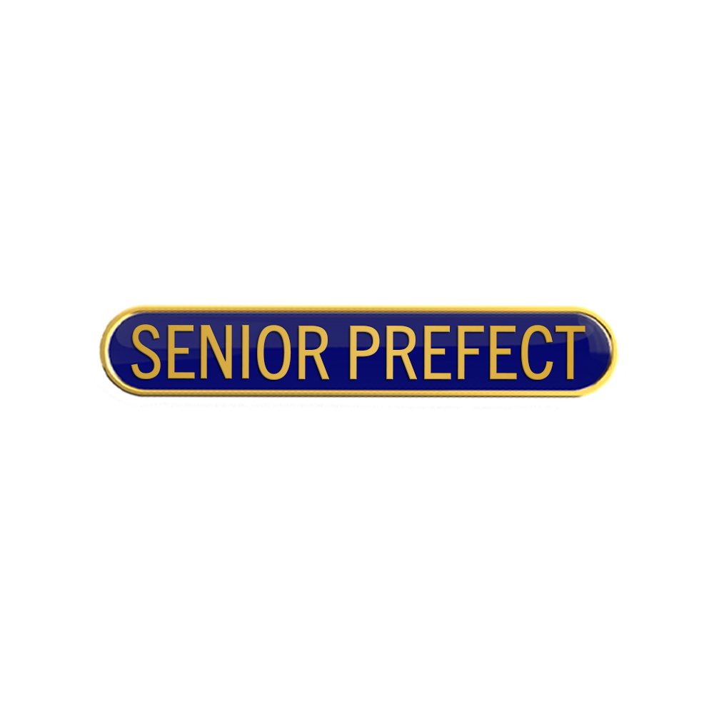 SENIOR PREFECT badge blue (pack of 5)