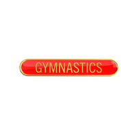 Gymnastics Enamel Badges (red)