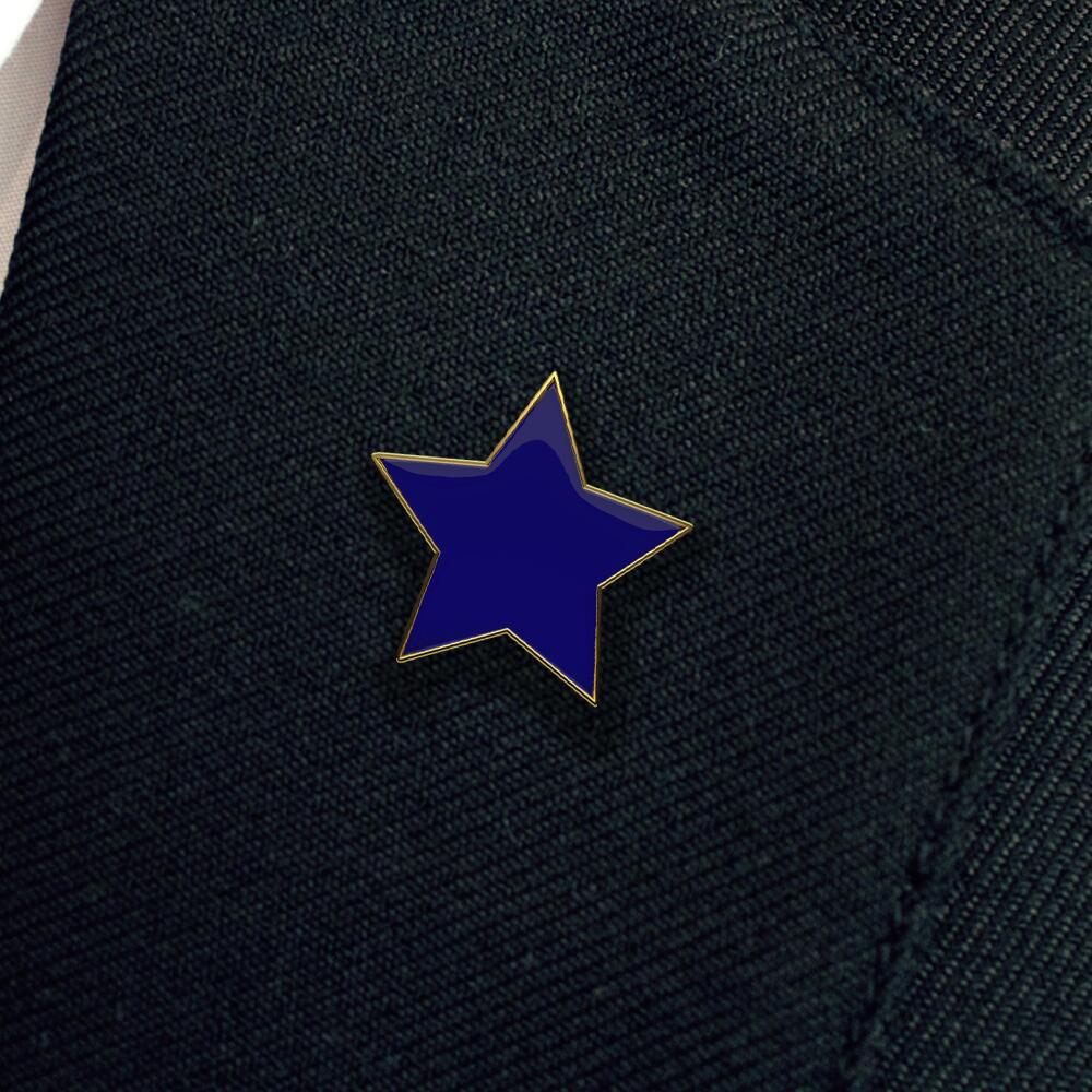 Blue Star  badge (pack of 5) - Image 2