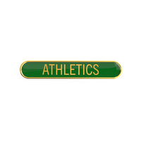 ATHLETICS badge green (pack of 5)