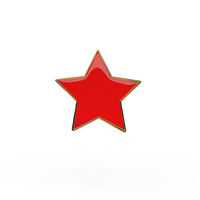 Red Star badge (pack of 5)