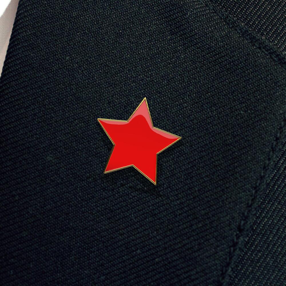Red Star badge (pack of 5) - Image 2