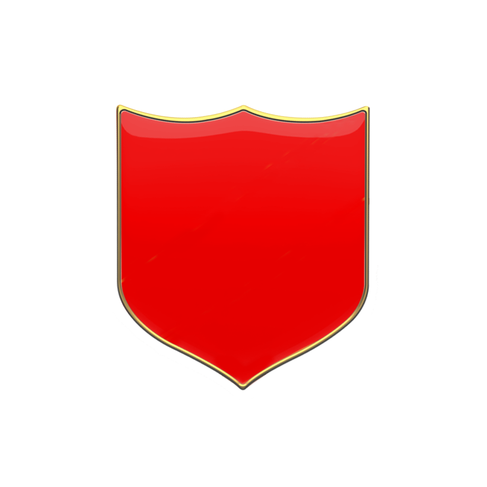 Red Plain badge (pack of 5)