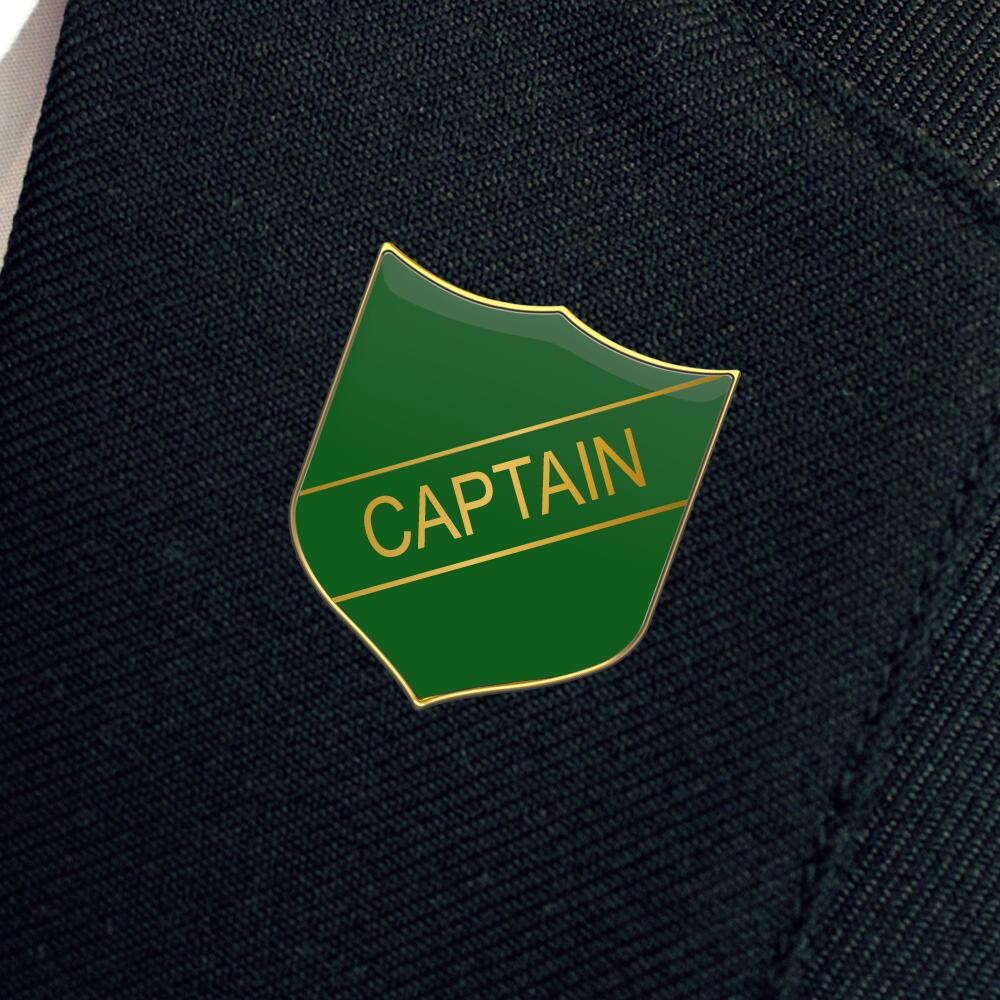 CAPTAIN badge green (pack of 5) - Image 2