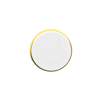 White Circle badge (pack of 5)