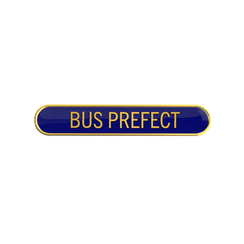 BUS PREFECT badge blue (pack of 5)