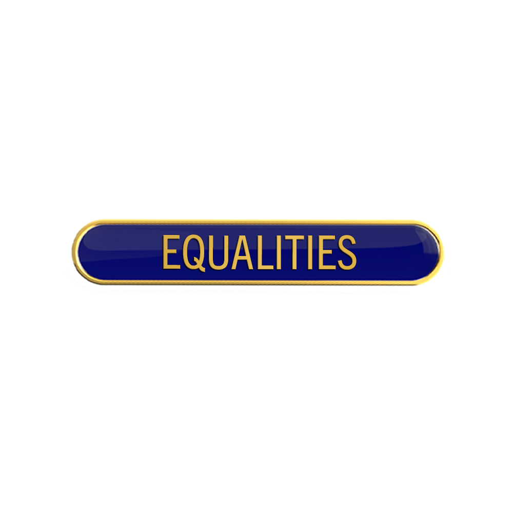 EQUALITIES badge blue (pack of 5)