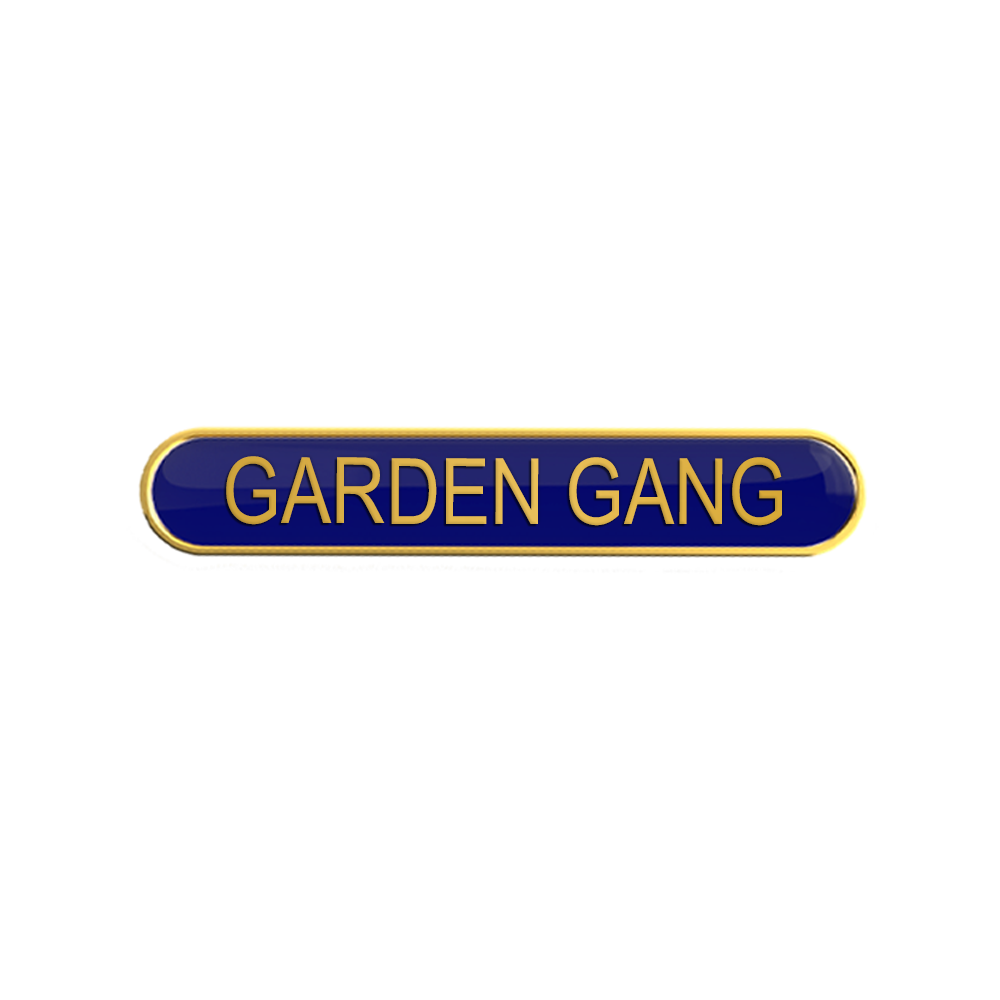 GARDEN GANG badge blue (pack of 5)