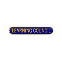 LEARNING COUNCIL badge blue (pack of 5)