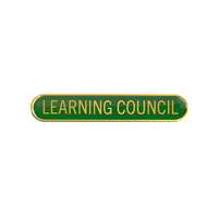 LEARNING COUNCIL badge green (pack of 5)
