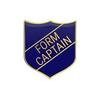 FORM CAPTAIN badge blue (pack of 5)