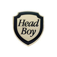 Head Boy Black & Gold Enamel Badge (Pack of 5)