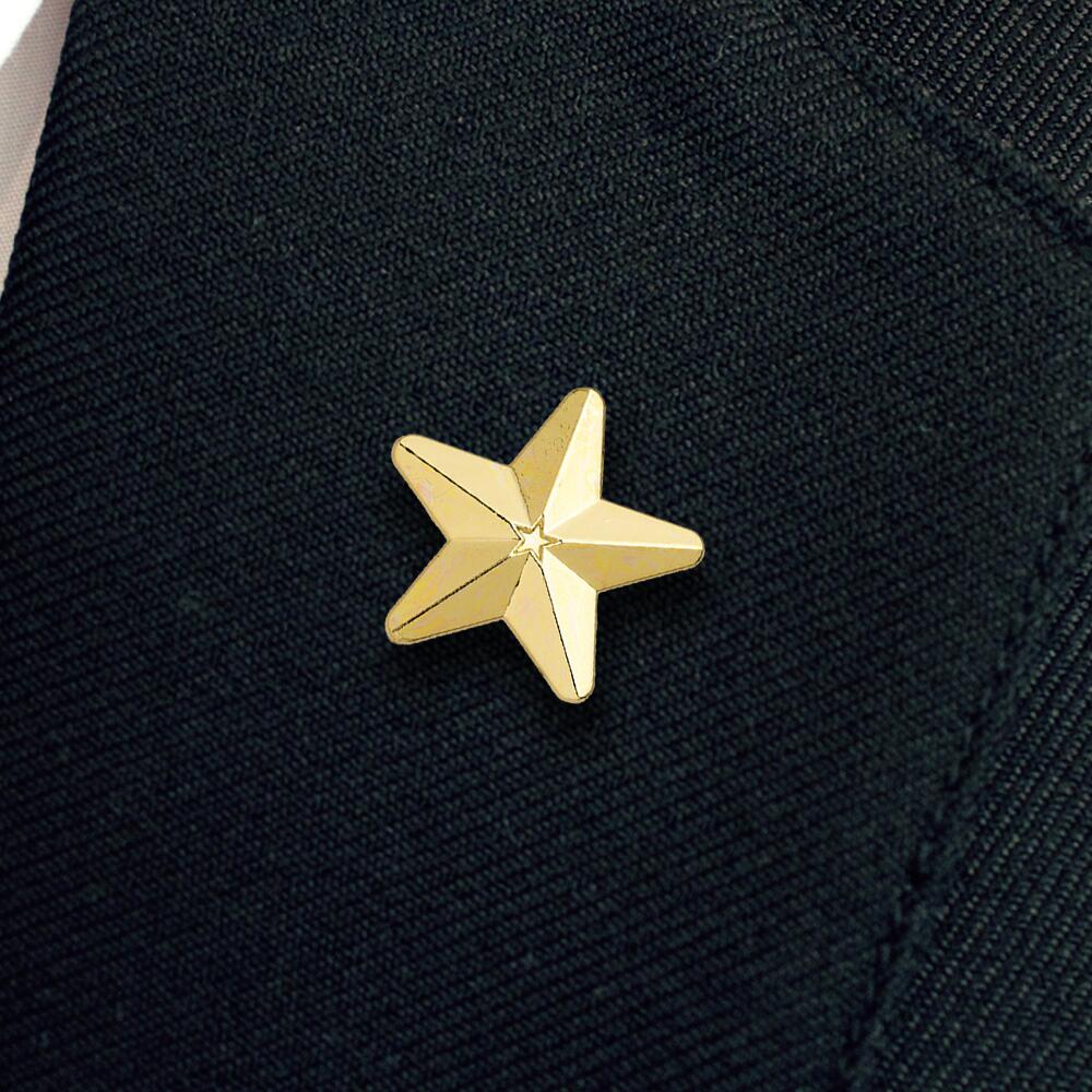 Gold 3D Star badge (pack of 5) - Image 2