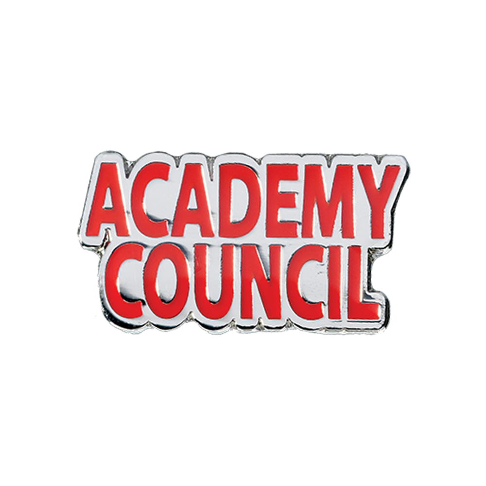 ACADEMY COUNCIL badge red (pack of 5)