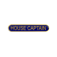 HOUSE CAPTAIN badge blue (pack of 5)