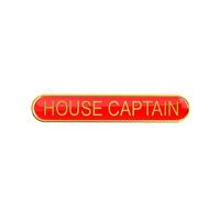 HOUSE CAPTAIN badge red (pack of 5)