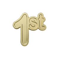 1st Gold badge (pack of 5)
