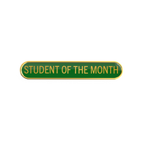 Student of the Month Enamel Badges Green