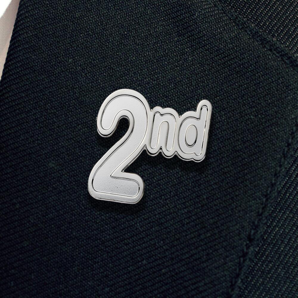 2nd Silver badge (pack of 5) - Image 2