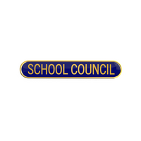 SCHOOL COUNCIL badge blue (pack of 5)