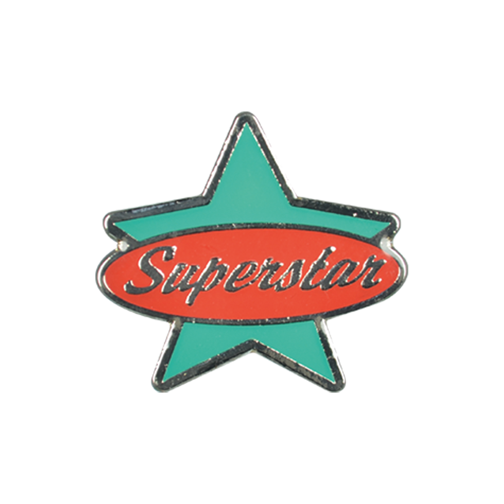 Superstar - retro badge (pack of 5)