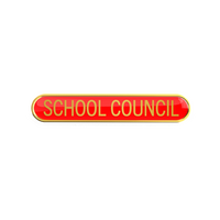 SCHOOL COUNCIL badge red (pack of 5)