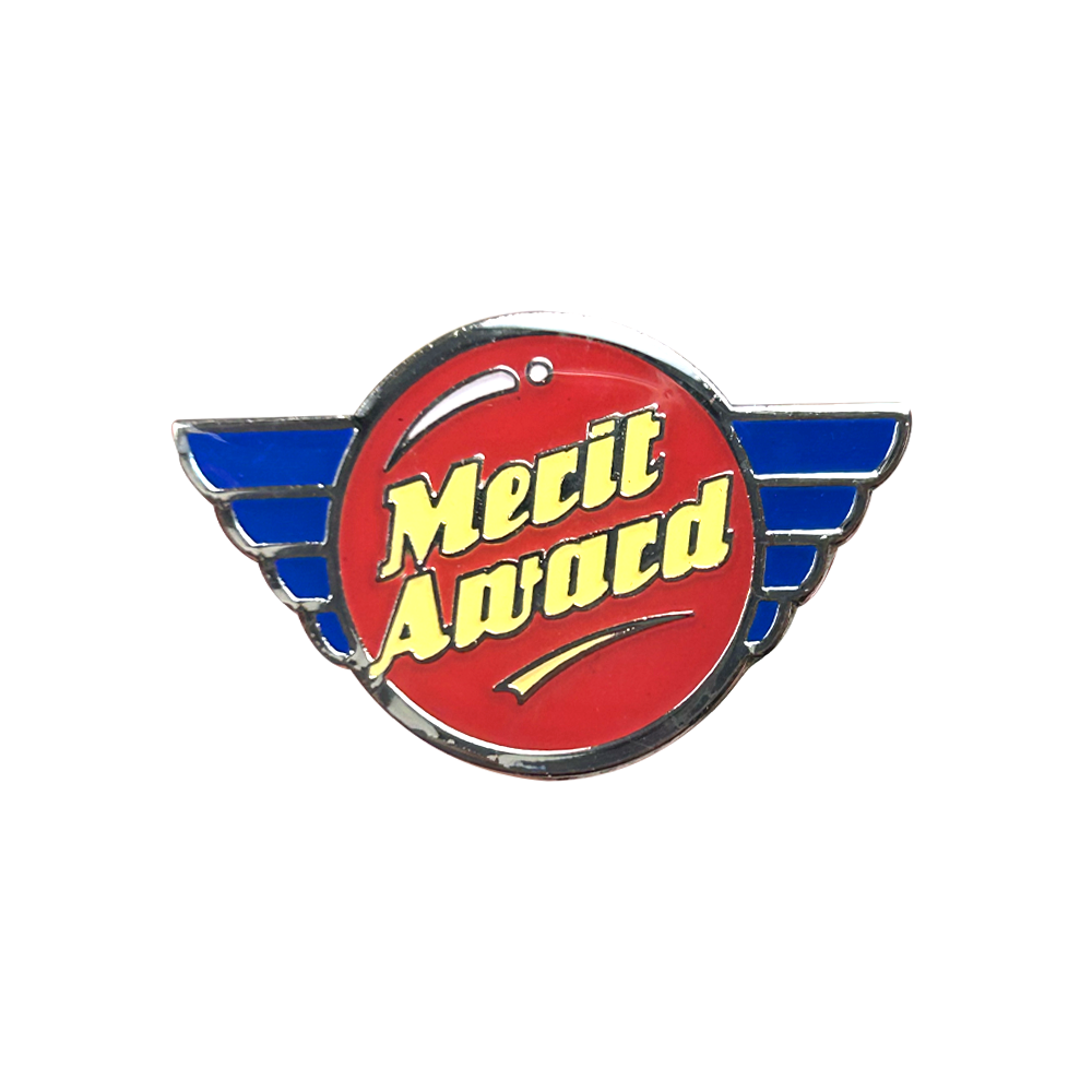 Merit Award retro badge (pack of 5)