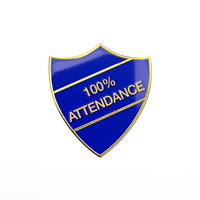100% ATTENDANCE blue and gold (pack of 5)