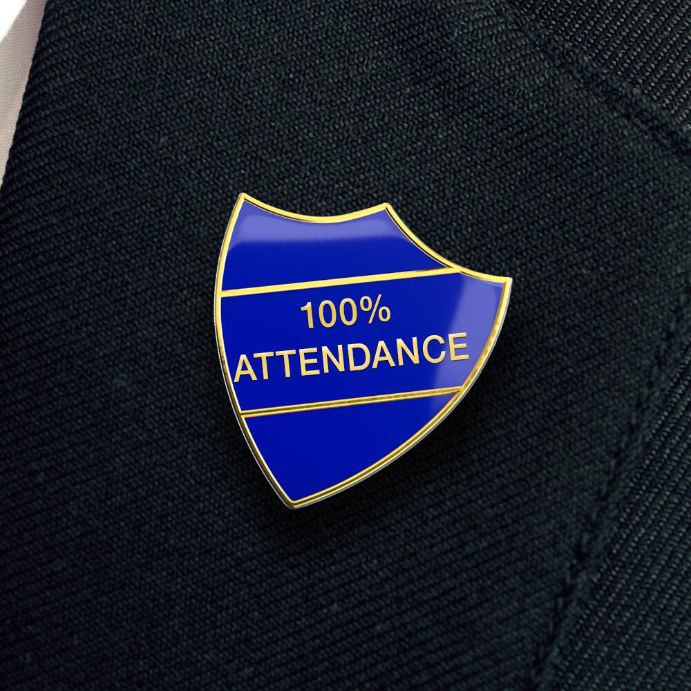 100% ATTENDANCE blue and gold (pack of 5) - Image 2