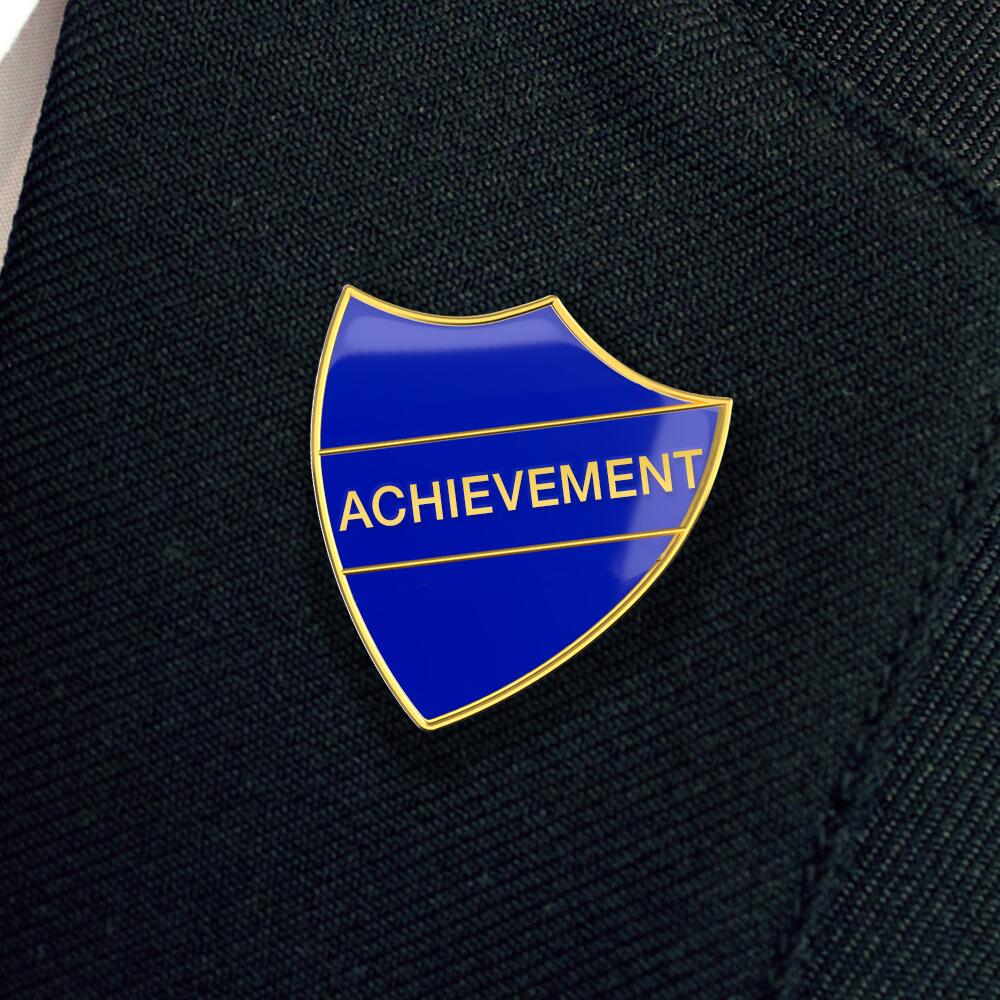 ACHIEVEMENT blue and gold badge (pack of 5) - Image 2