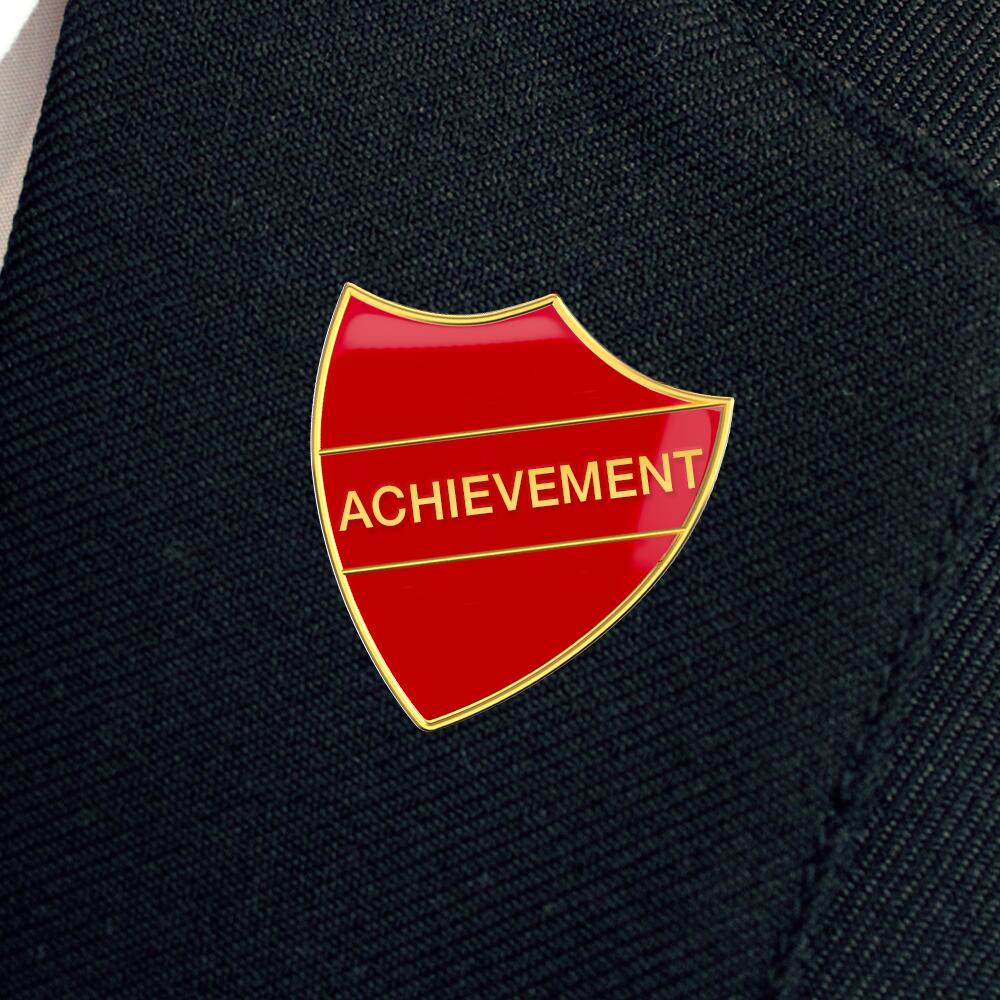 ACHIEVEMENT red and gold badge (pack of 5) - Image 2