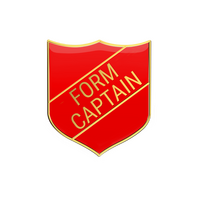 FORM CAPTAIN badge red (pack of 5)