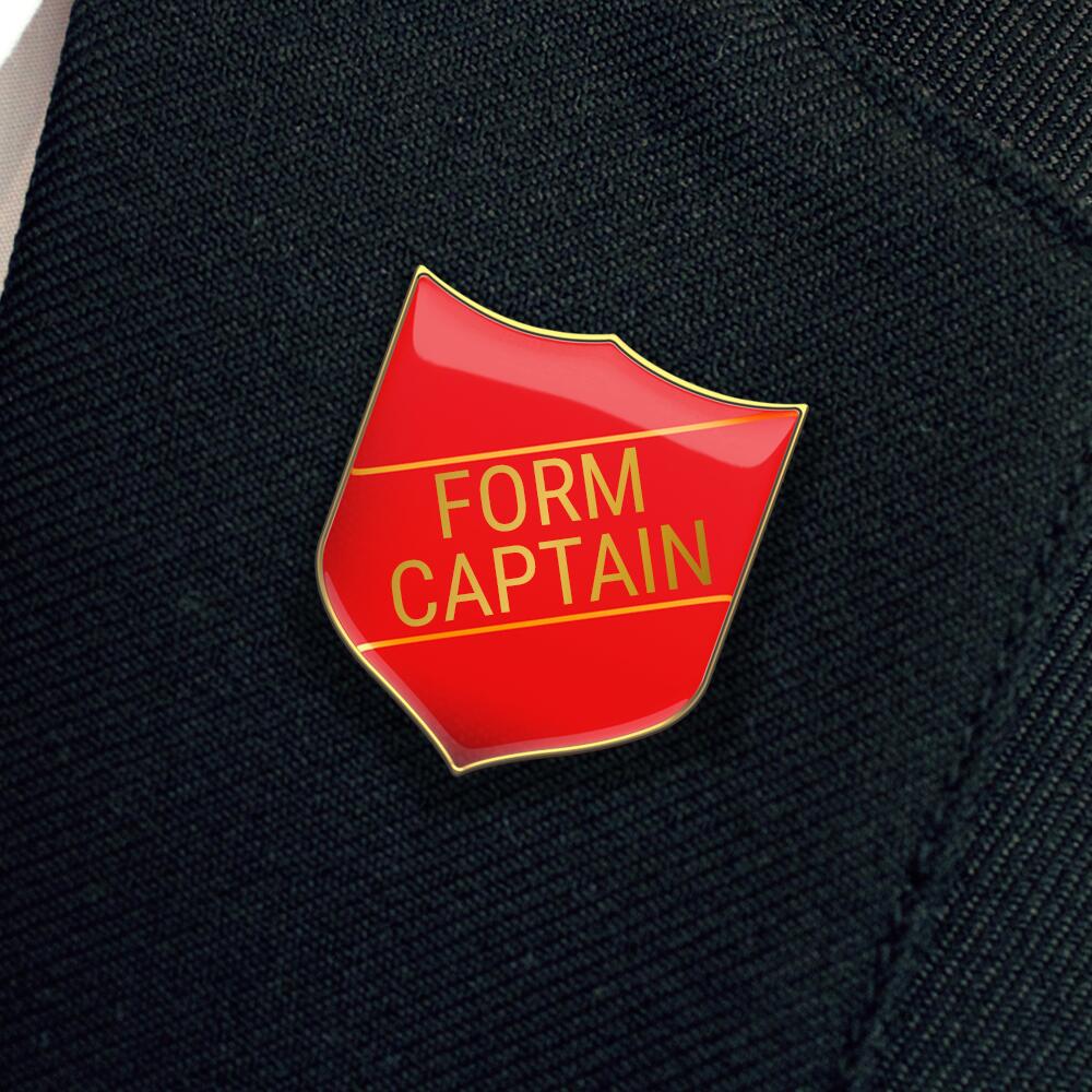 FORM CAPTAIN badge red (pack of 5) - Image 2