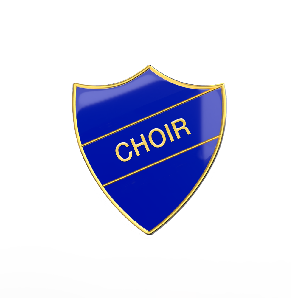 CHOIR blue and gold badge (pack of 5)