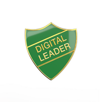 DIGITAL LEADER green and gold badge (pack of 5)