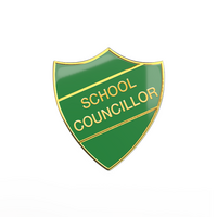 SCHOOL COUNCILLOR green and gold (pack of 5)