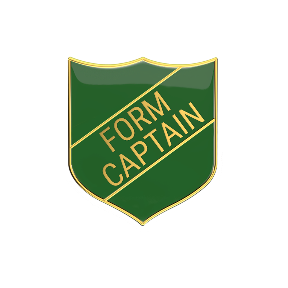 FORM CAPTAIN badge green (pack of 5)